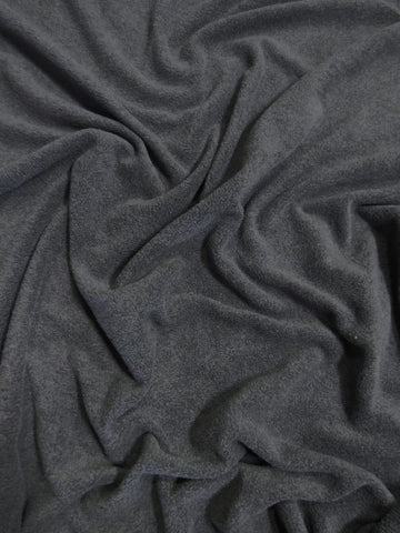 Solid Fleece Fabric / Charcoal