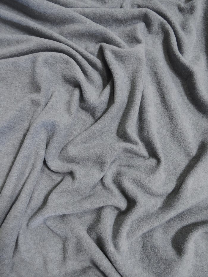 Solid Fleece Fabric / Heather Gray