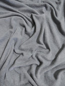 Fleece Fabric Solid / Heather Gray / 30 Yard Roll-1