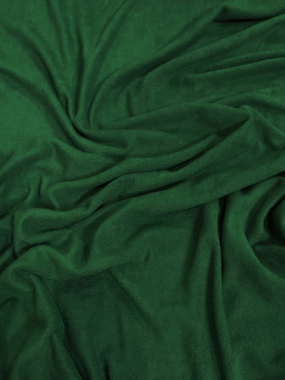Fleece Fabric Solid / Hunter Green / 65 Yard Roll