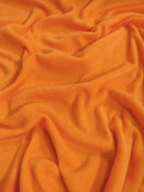 Fleece Fabric Solid / Orange / 30 Yard Roll-1