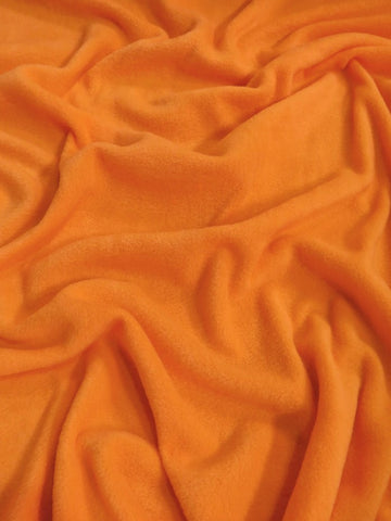 Solid Fleece Fabric / Orange