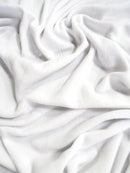 Fleece Fabric Solid / White / 65 Yard Roll-1