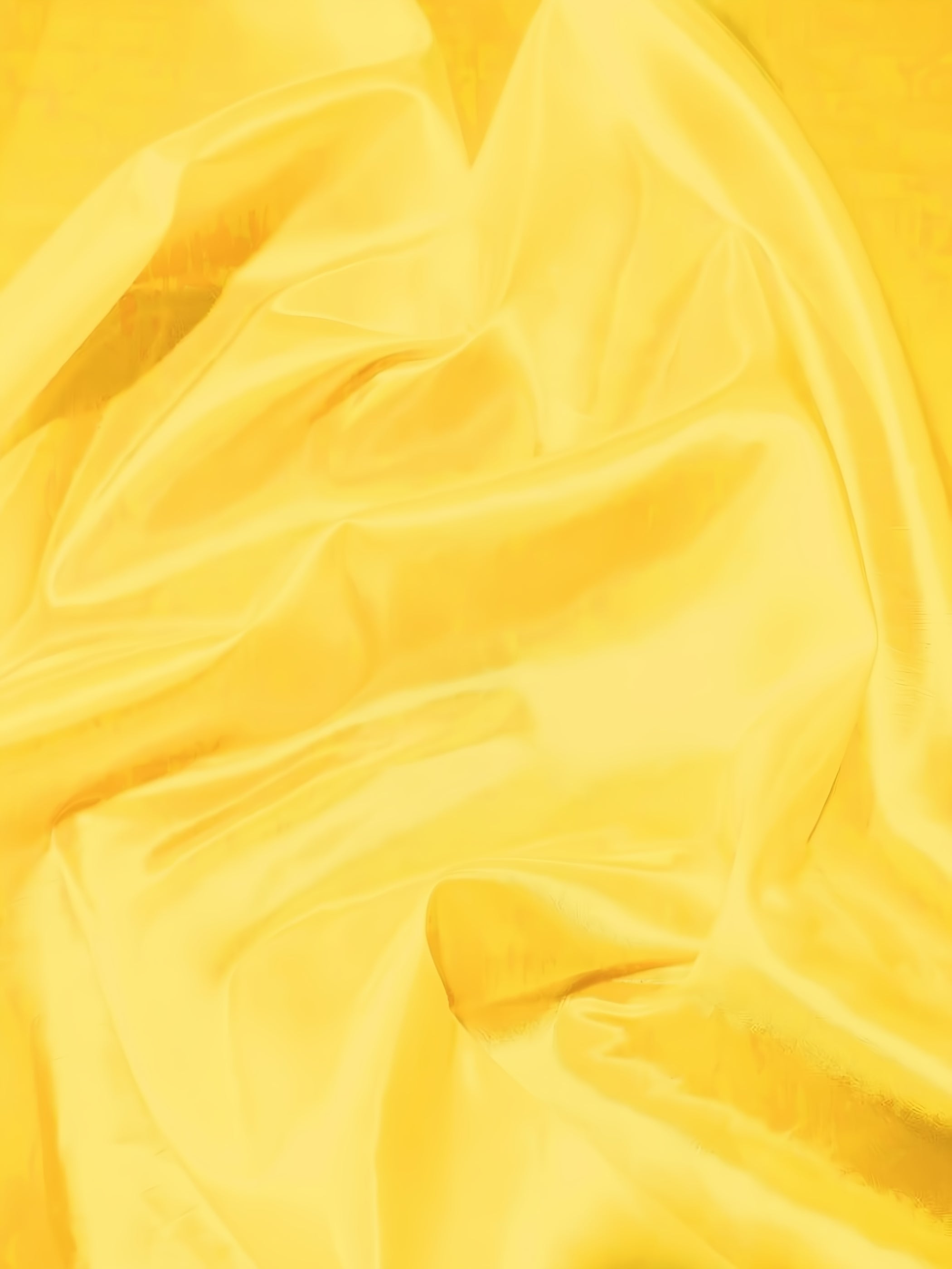 Solid Polyester Taffeta 58"/60" Fabric / Yellow / Sold By The Yard