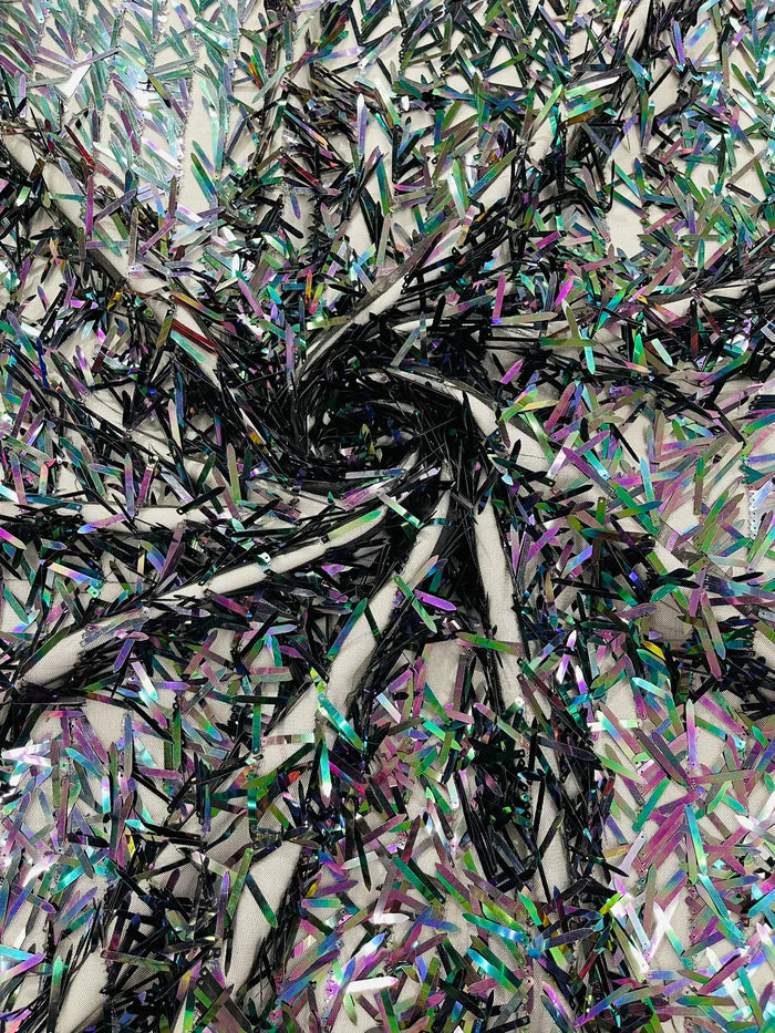 Sword Sequin Mesh Fabric (By The Yard)