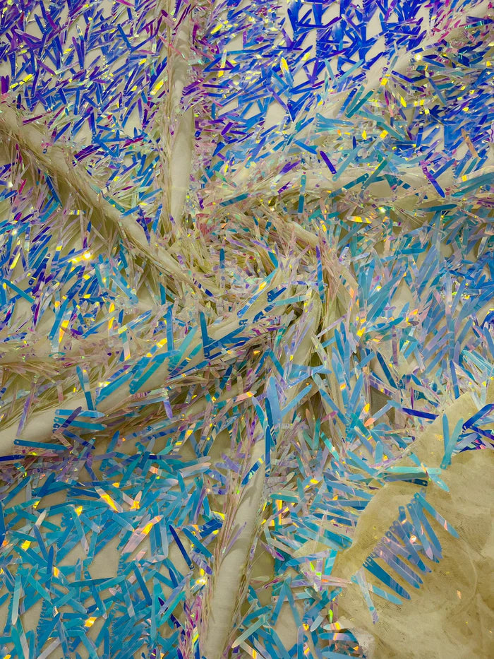 Sword Sequin Mesh Fabric (By The Yard)