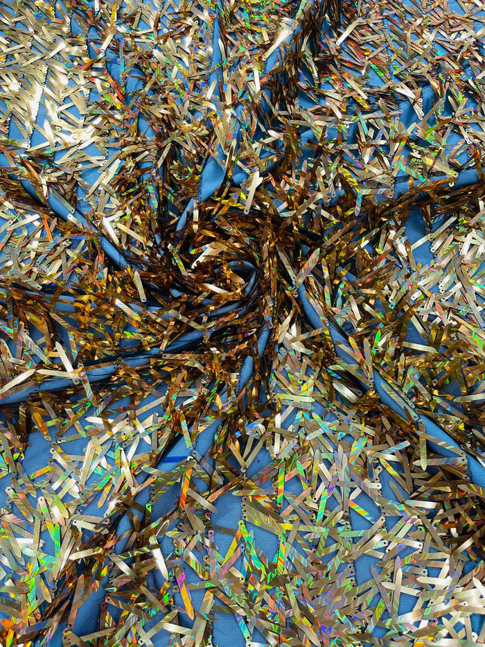 Sword Sequin Mesh Fabric (By The Yard)