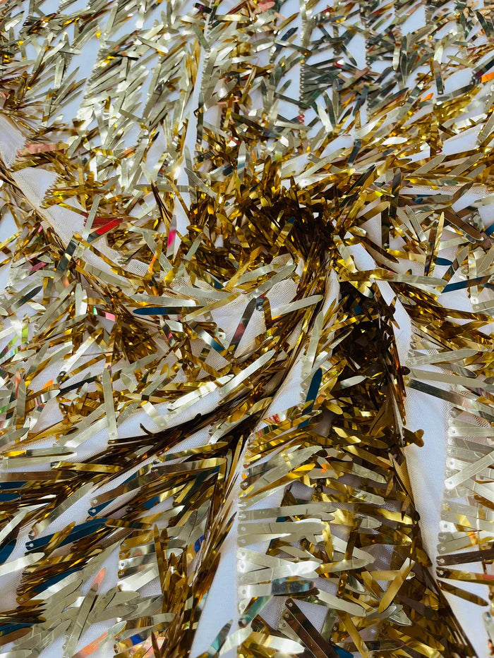 Sword Sequin Mesh Fabric (By The Yard)