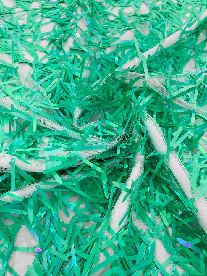 Sword Sequin Mesh Fabric (By The Yard)