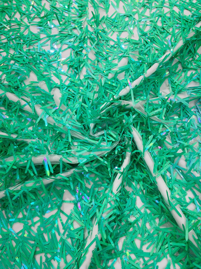 Sword Sequin Mesh Fabric (By The Yard)