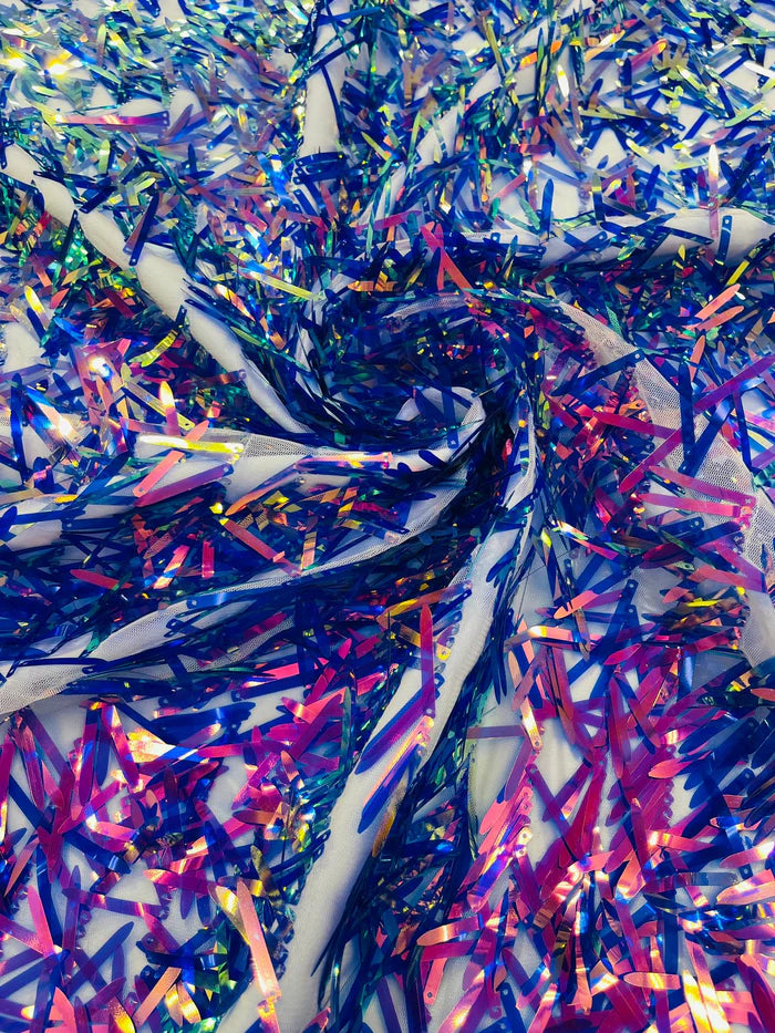 Sword Sequin Mesh Fabric (By The Yard)