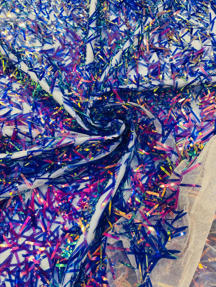 Sword Sequin Mesh Fabric (By The Yard)