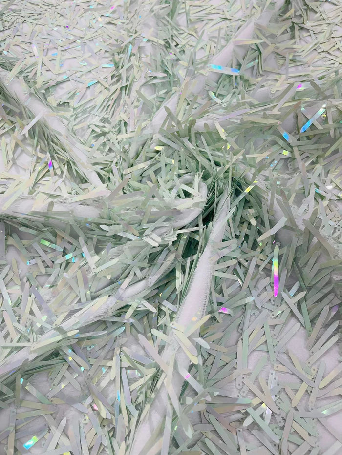 Sword Sequin Mesh Fabric (By The Yard)