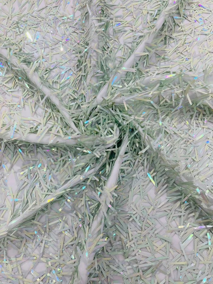 Sword Sequin Mesh Fabric (By The Yard)