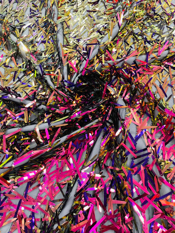 Sword Sequin Mesh Fabric (By The Yard)
