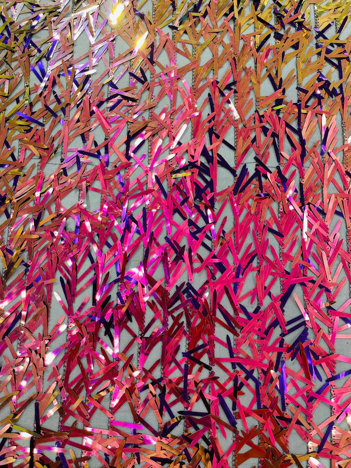 Sword Sequin Mesh Fabric (By The Yard)