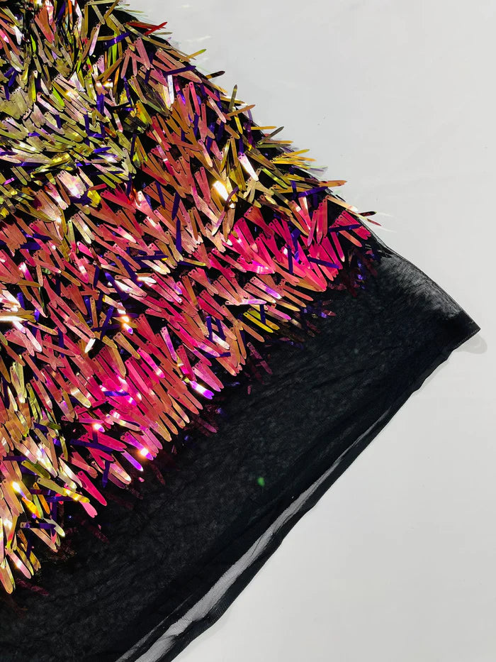Sword Sequin Mesh Fabric (By The Yard)