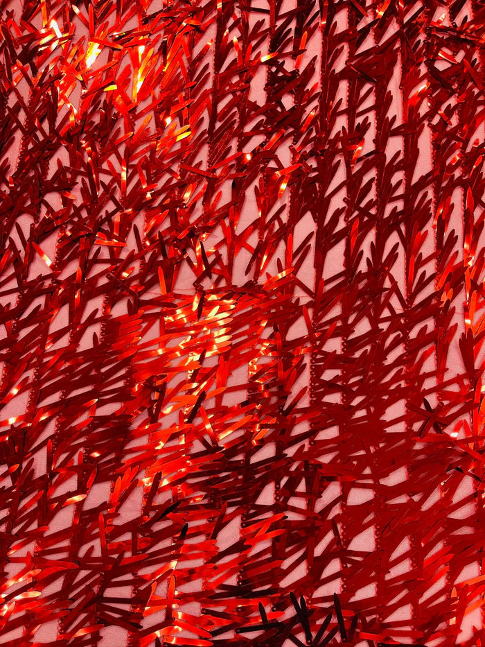 Sword Sequin Mesh Fabric (By The Yard)