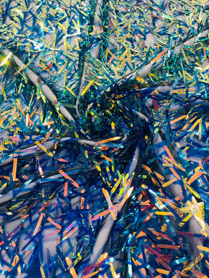 Sword Sequin Mesh Fabric (By The Yard)