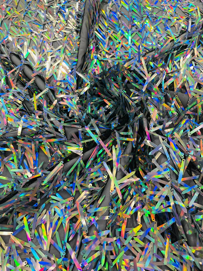 Sword Sequin Mesh Fabric (By The Yard)