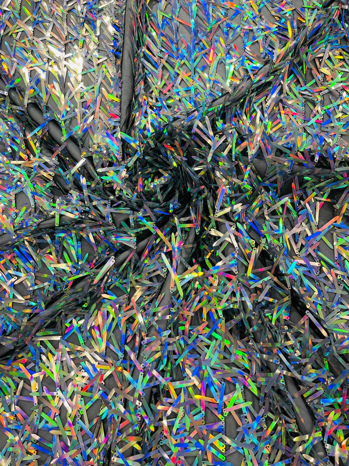 Sword Sequin Mesh Fabric (By The Yard)
