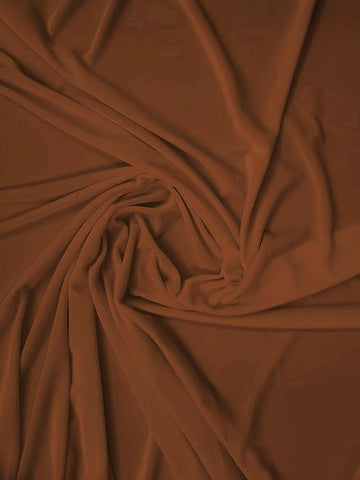 Stretch Velvet Velour Spandex 360 Grams Costume Fabric / Caramel / Sold By The Yard