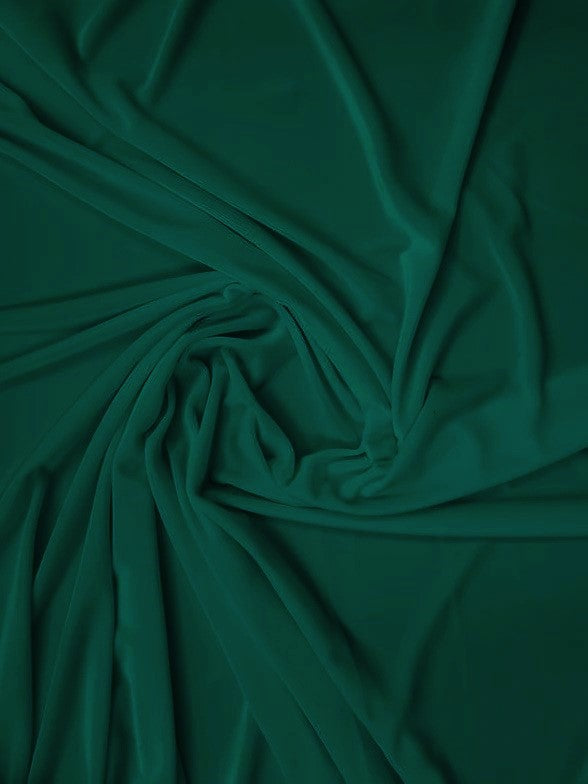 Stretch Velvet Velour Spandex 360 Grams Costume Fabric / Dragon Jade / Sold By The Yard