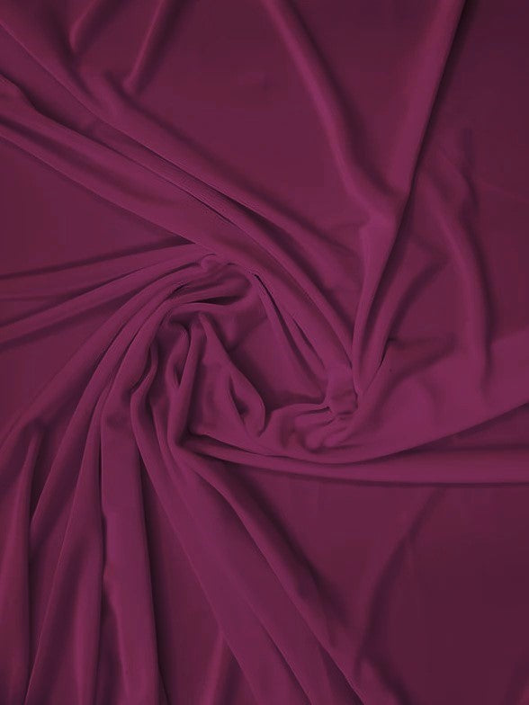 Stretch Velvet Velour Spandex 360 Grams Costume Fabric / Magenta / Sold By The Yard