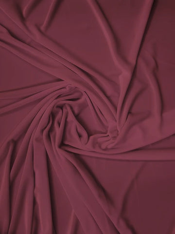 Stretch Velvet Velour Spandex 360 Grams Costume Fabric / Dark Mauve / Sold By The Yard