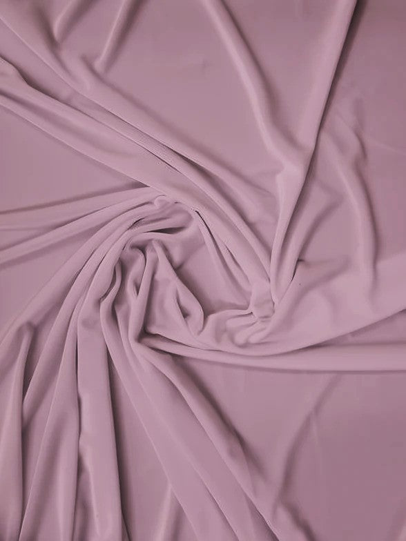 Stretch Velvet Velour Spandex 360 Grams Costume Fabric / Mauve / Sold By The Yard