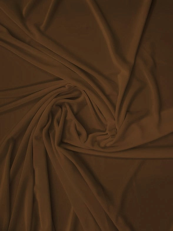 Stretch Velvet Velour Spandex 360 Grams Costume Fabric / Expresso / Sold By The Yard