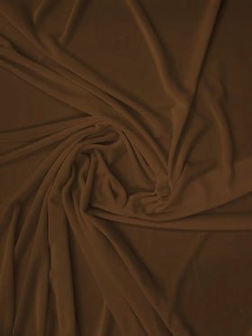 Stretch Velvet Velour Spandex 360 Grams Costume Fabric / Expresso / Sold By The Yard