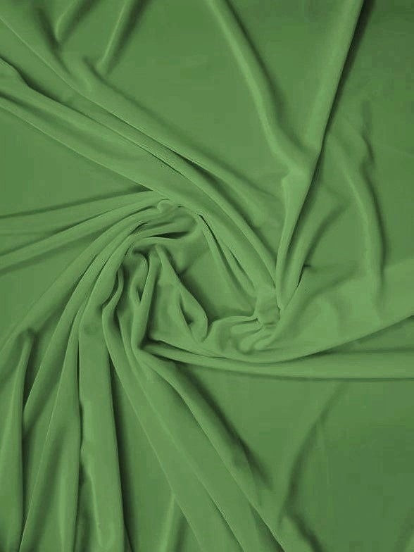 Stretch Velvet Velour Spandex 360 Grams Costume Fabric / Sage / Sold By The Yard