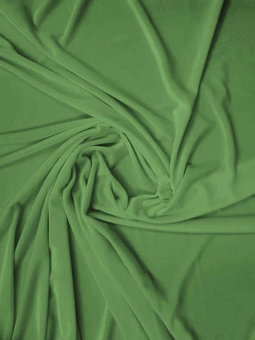 Stretch Velvet Velour Spandex 360 Grams Costume Fabric / Sage / Sold By The Yard