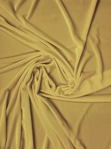 Stretch Velvet Velour Spandex 360 Grams Costume Fabric / Sand / Sold By The Yard