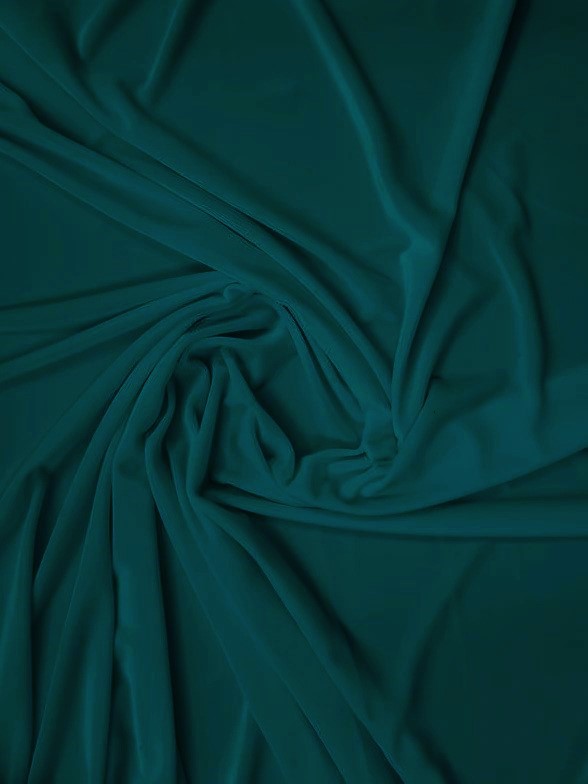 Stretch Velvet Velour Spandex 360 Grams Costume Fabric / Teal / Sold By The Yard