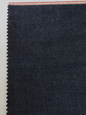 Premium Selvedge Denim Fabric – Blue - Gold/Red Ticker/ By The Yard