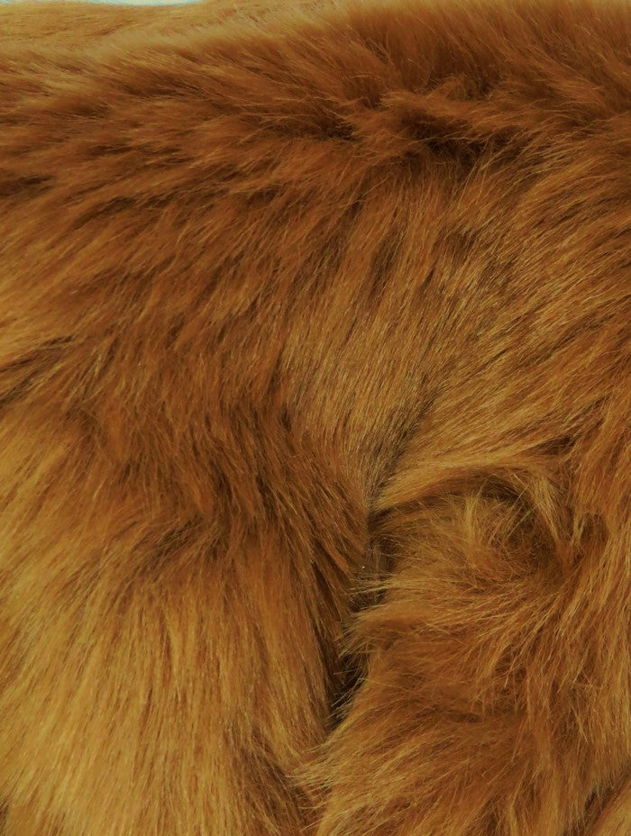 Short Shag Faux Fur Fabric / Saddle / EcoShag 15 Yard Bolt