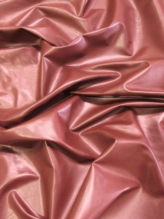 Solid Two Way Stretch Spandex Costume Dance Vinyl Fabric / Brick / Sold By The Yard