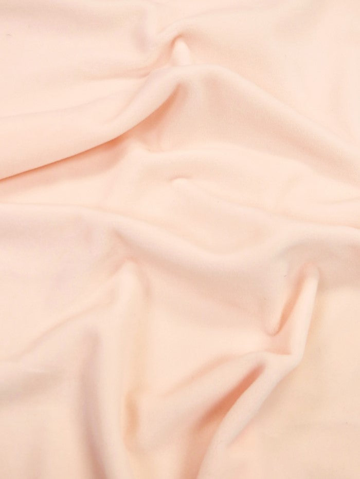 Nude Pink Stretch Mochi Plush Minky / Soft Solid Fabric by the Yard