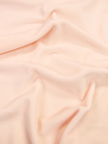 Nude Pink Stretch Mochi Plush Minky / Soft Solid Fabric by the Yard