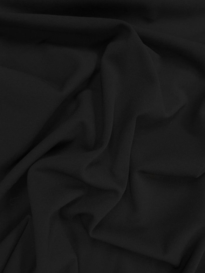 Heavy Stretch Crepe Fabric - Black