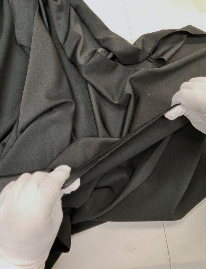 Heavy Stretch Crepe Fabric - Black