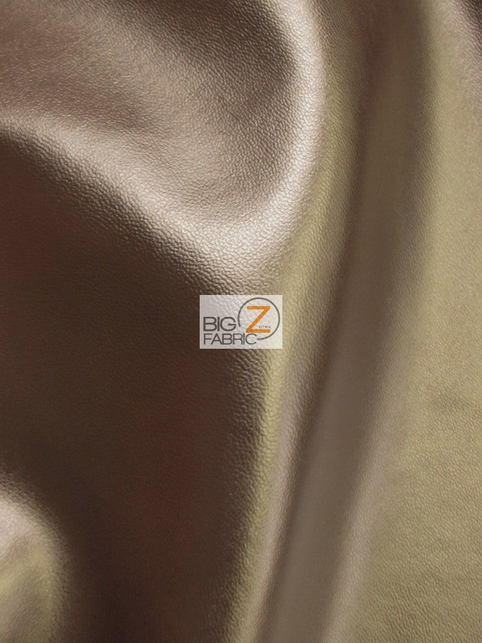 Solid Soft Faux Fake Leather Vinyl Fabric / Brown / By The Roll - 30 Yards
