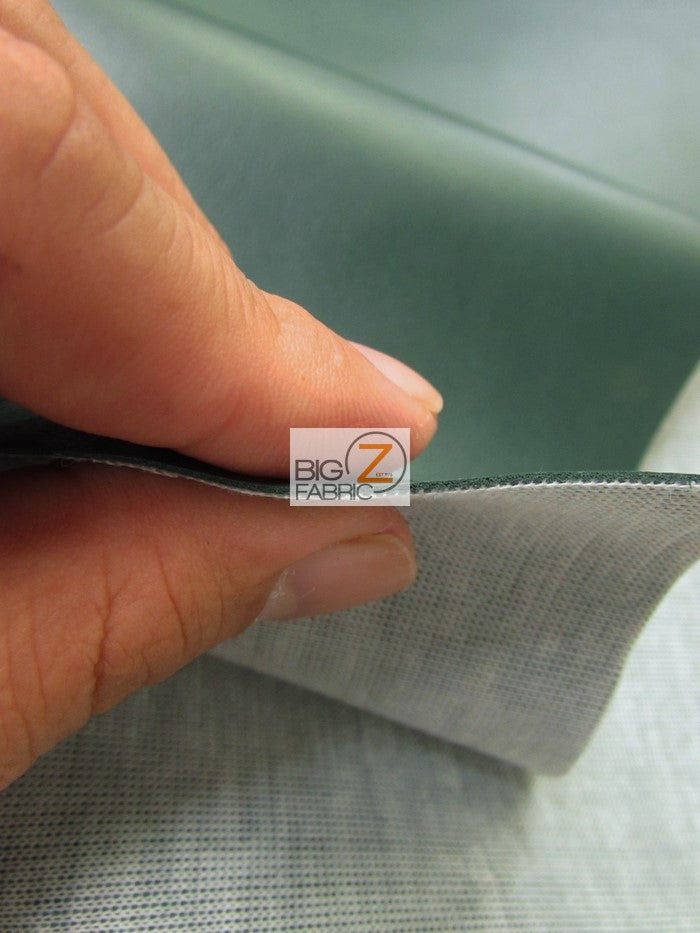 Solid Soft Faux Fake Leather Vinyl Fabric / Lime / By The Roll - 30 Yards
