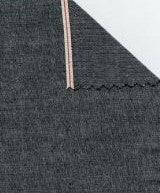 BLACK/NATURAL 1x1-Weave Japanese Selvedge Chambray 4OZ 100% COTTON