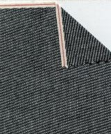 BLACK/NATURAL Diagonal Striped Japanese Selvedge Chambray 4OZ 100% COTTON