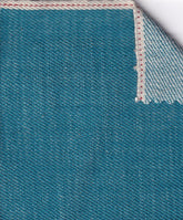 Aqua - 100% Cotton - 13.5oz - Selvedge Denim