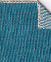 Aqua - 100% Cotton - 13.5oz - Selvedge Denim