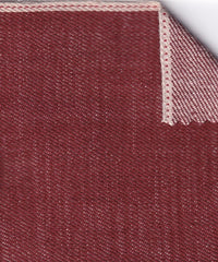 Red  - 100% Cotton - 13.5oz - Selvedge Denim